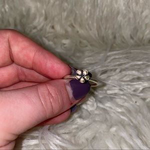 Pink Flower Pandora Ring